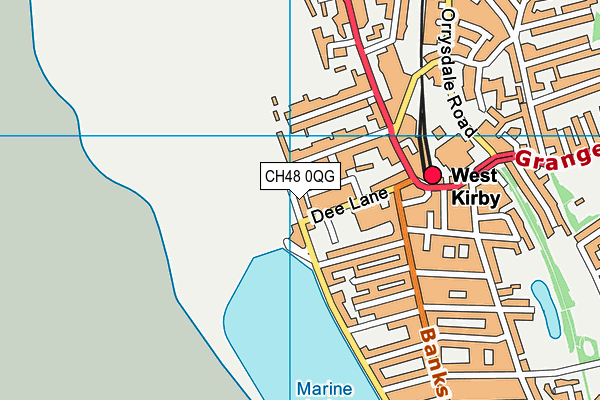 CH48 0QG map - OS VectorMap District (Ordnance Survey)