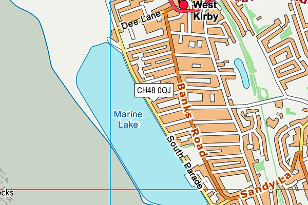 CH48 0QJ map - OS VectorMap District (Ordnance Survey)