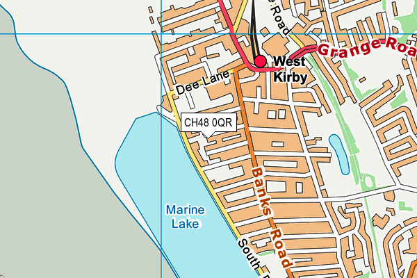 CH48 0QR map - OS VectorMap District (Ordnance Survey)