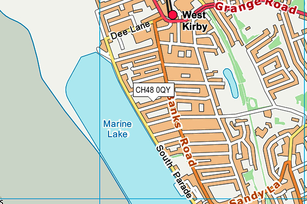 CH48 0QY map - OS VectorMap District (Ordnance Survey)