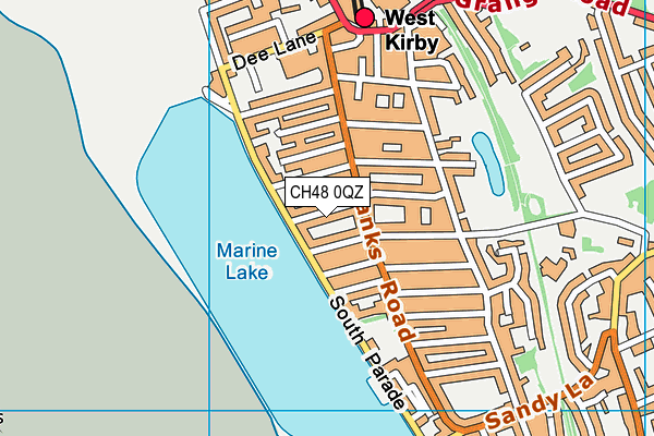CH48 0QZ map - OS VectorMap District (Ordnance Survey)