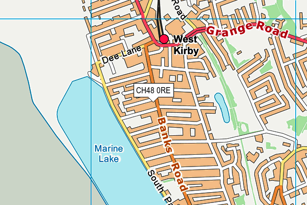 Map of WAVERLEY (WEST KIRBY) LIMITED(THE) at district scale