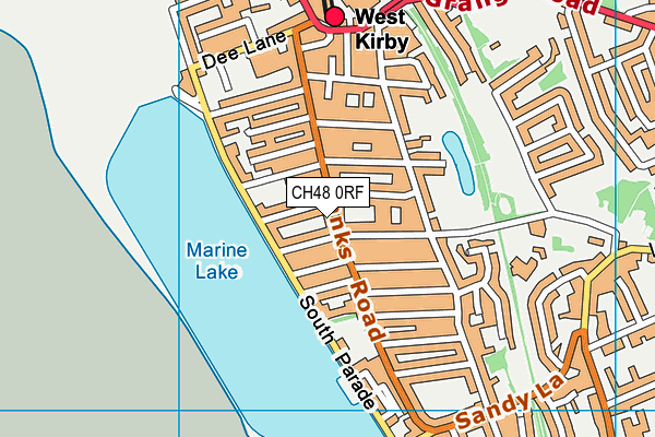 Map of ANDRE'S WEST KIRBY LTD at district scale