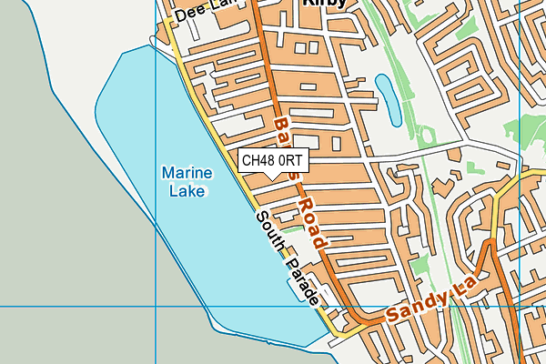 CH48 0RT map - OS VectorMap District (Ordnance Survey)