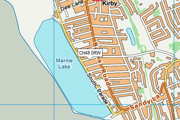CH48 0RW map - OS VectorMap District (Ordnance Survey)