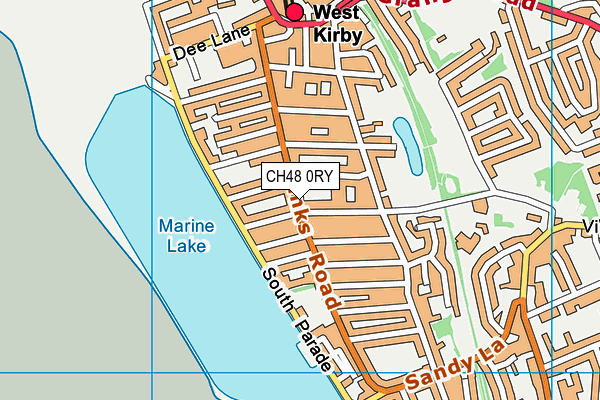 CH48 0RY map - OS VectorMap District (Ordnance Survey)