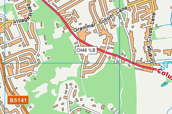 CH48 1LB map - OS VectorMap District (Ordnance Survey)