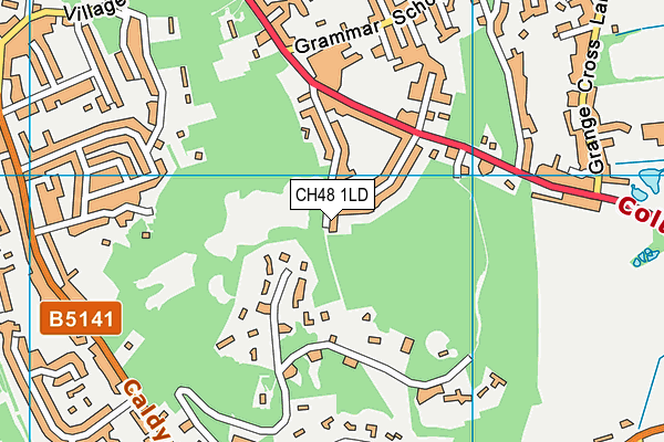 CH48 1LD map - OS VectorMap District (Ordnance Survey)