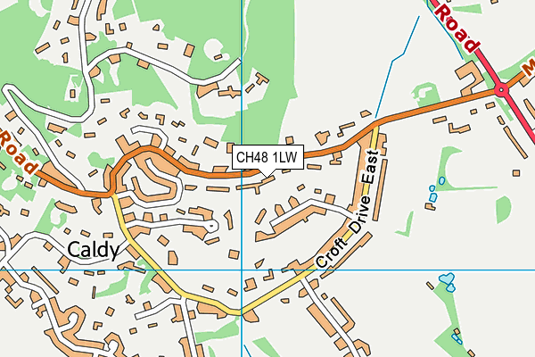 CH48 1LW map - OS VectorMap District (Ordnance Survey)