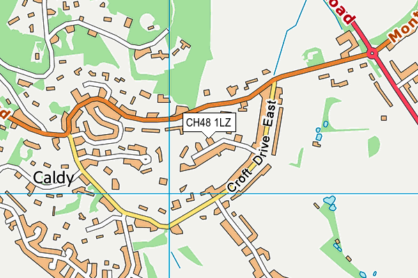 CH48 1LZ map - OS VectorMap District (Ordnance Survey)