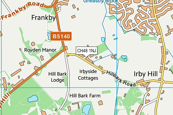 CH48 1NJ map - OS VectorMap District (Ordnance Survey)