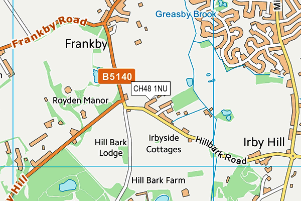 CH48 1NU map - OS VectorMap District (Ordnance Survey)