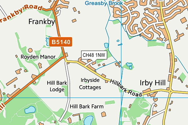 CH48 1NW map - OS VectorMap District (Ordnance Survey)