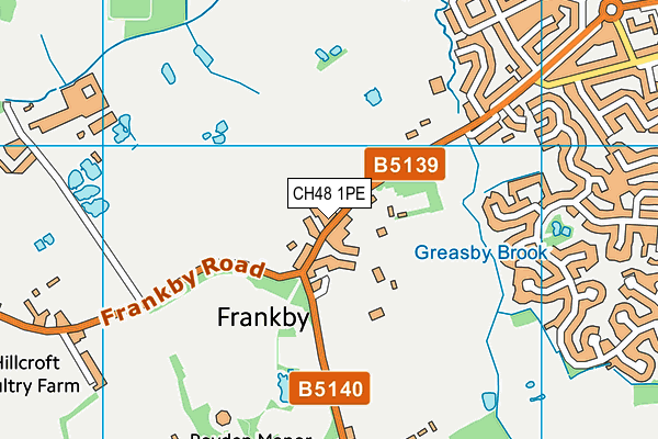 CH48 1PE map - OS VectorMap District (Ordnance Survey)