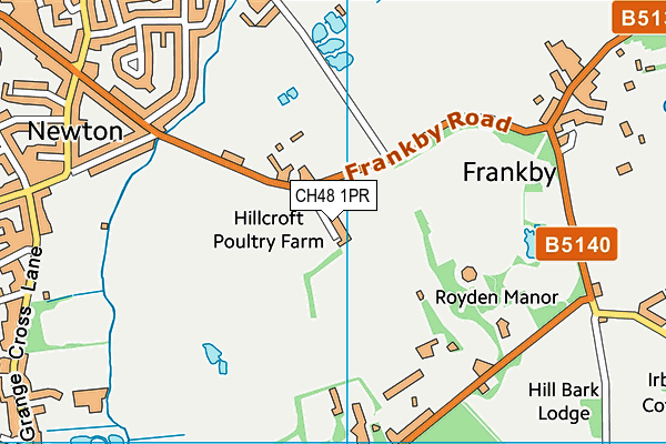 CH48 1PR map - OS VectorMap District (Ordnance Survey)