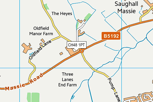 CH48 1PT map - OS VectorMap District (Ordnance Survey)