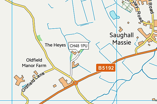 CH48 1PU map - OS VectorMap District (Ordnance Survey)