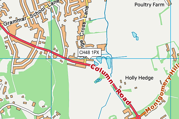 CH48 1PX map - OS VectorMap District (Ordnance Survey)