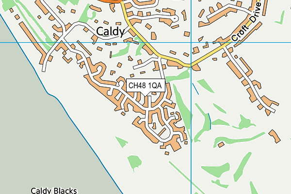 CH48 1QA map - OS VectorMap District (Ordnance Survey)