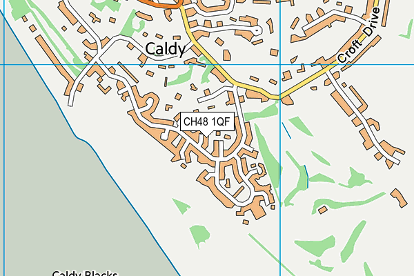 CH48 1QF map - OS VectorMap District (Ordnance Survey)