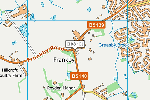 CH48 1QJ map - OS VectorMap District (Ordnance Survey)