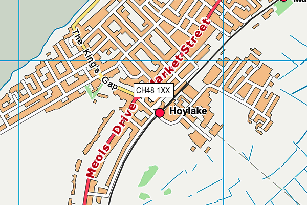 CH48 1XX map - OS VectorMap District (Ordnance Survey)