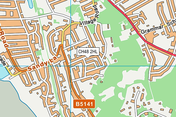 CH48 2HL map - OS VectorMap District (Ordnance Survey)