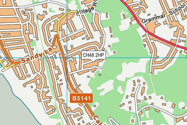 CH48 2HP map - OS VectorMap District (Ordnance Survey)