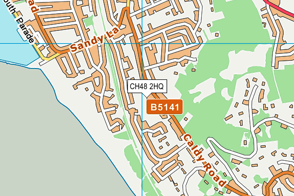 CH48 2HQ map - OS VectorMap District (Ordnance Survey)