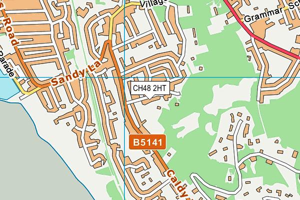 CH48 2HT map - OS VectorMap District (Ordnance Survey)