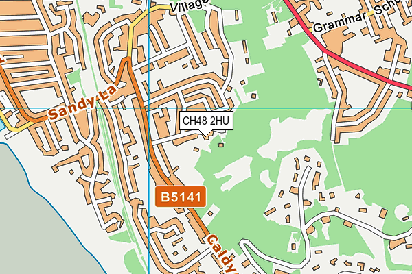 CH48 2HU map - OS VectorMap District (Ordnance Survey)