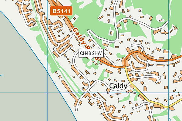 CH48 2HW map - OS VectorMap District (Ordnance Survey)