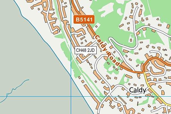 CH48 2JD map - OS VectorMap District (Ordnance Survey)