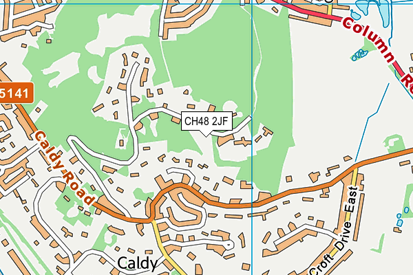 CH48 2JF map - OS VectorMap District (Ordnance Survey)