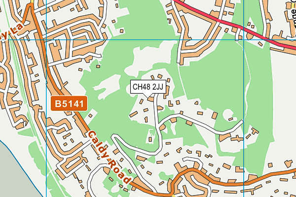 CH48 2JJ map - OS VectorMap District (Ordnance Survey)