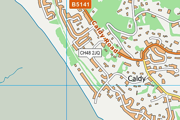 CH48 2JQ map - OS VectorMap District (Ordnance Survey)