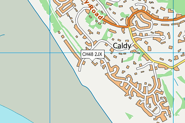 CH48 2JX map - OS VectorMap District (Ordnance Survey)