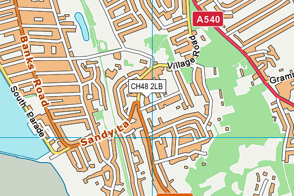 CH48 2LB map - OS VectorMap District (Ordnance Survey)