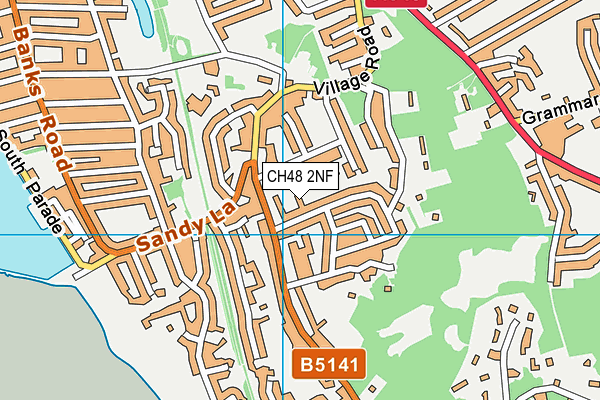 CH48 2NF map - OS VectorMap District (Ordnance Survey)