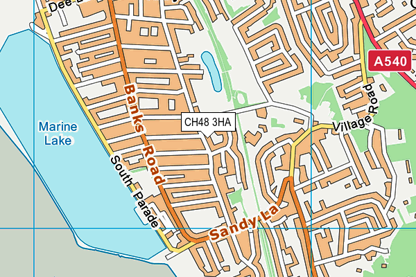 CH48 3HA map - OS VectorMap District (Ordnance Survey)