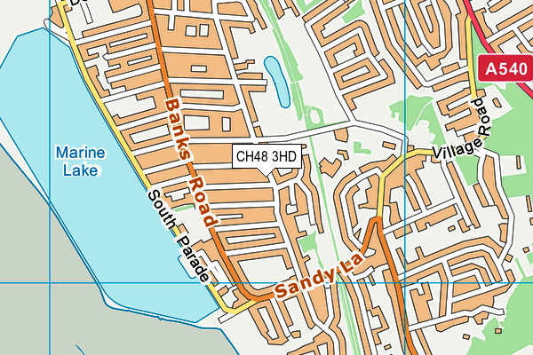 CH48 3HD map - OS VectorMap District (Ordnance Survey)