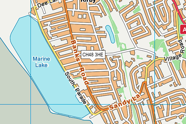 CH48 3HE map - OS VectorMap District (Ordnance Survey)