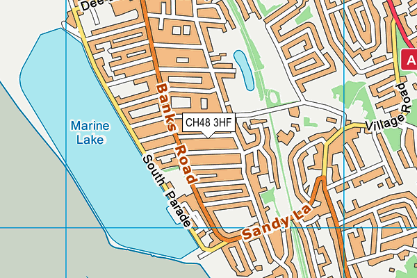 CH48 3HF map - OS VectorMap District (Ordnance Survey)