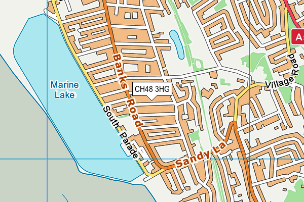 CH48 3HG map - OS VectorMap District (Ordnance Survey)