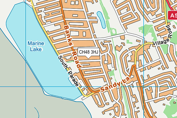 CH48 3HJ map - OS VectorMap District (Ordnance Survey)