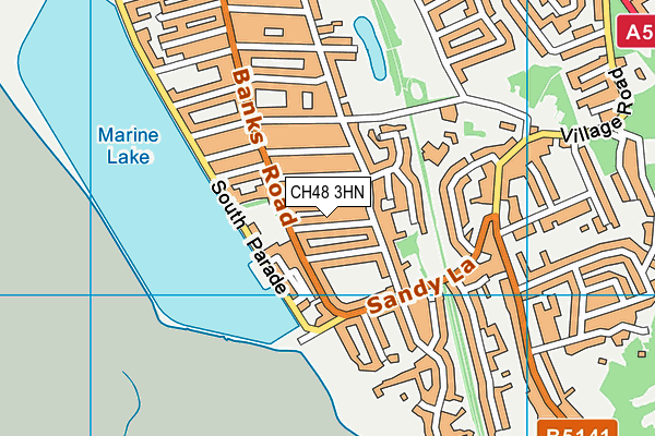 CH48 3HN map - OS VectorMap District (Ordnance Survey)