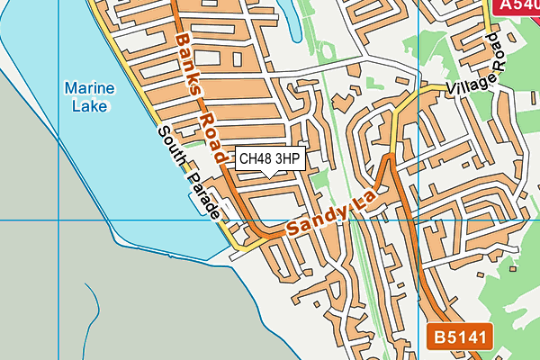 CH48 3HP map - OS VectorMap District (Ordnance Survey)