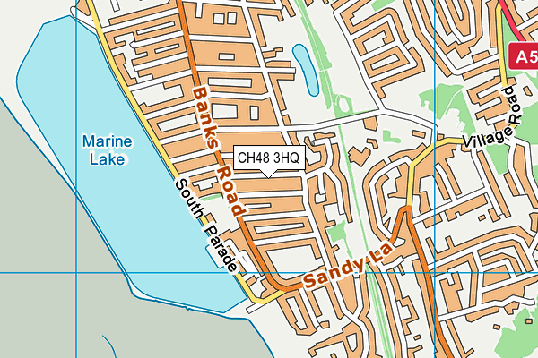 CH48 3HQ map - OS VectorMap District (Ordnance Survey)