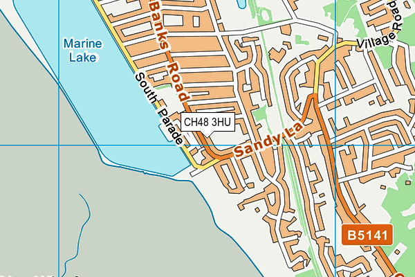 CH48 3HU map - OS VectorMap District (Ordnance Survey)