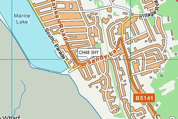 CH48 3HY map - OS VectorMap District (Ordnance Survey)